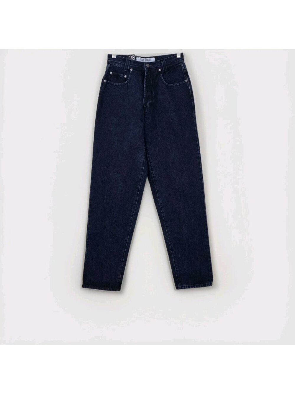 VTG 90s Blue Rodeo Jeans Women 28R Dark Blue High Waisted Loose Fit Western Edgy